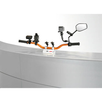 90454 Bench Display, handlebar with riser for motorcycle products exposure