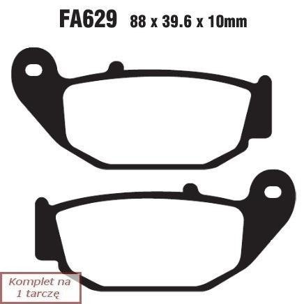 Brake pads EBC FA629 (set on 1 disk)