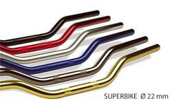 TRW LUCAS ALUMINUM HANDLEBAR 22MM SUPERBIKE TITANIUM COLOR - OLD CODE MCL106A