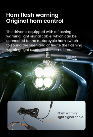 LOBOO L11 światło drogowe i mijania pomocnicze (czarne) (10.1.01111.001.01)