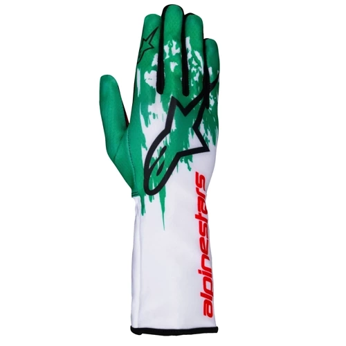 Alpinestars Tech 1-K V3 Kart Gloves white green