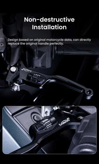 LOBOO Dźwignia hamulca tylnego ze zintegrowanym przełącznikiem świateł (10.1.10862.001.01)