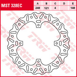 TRW LUCAS TARCZA HAMULCOWA TYŁ HONDA CR 125 / 250 02-07, CR / CRF 250 / 450 '02-'21,