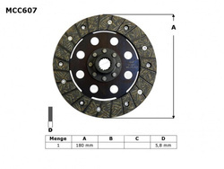 TRW LUCAS CLUTCH DISC BMW K 1200 RS 97-05, K 1200 GT 01-05