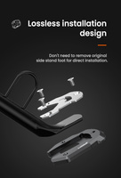 LOBOO Nakładka na stopkę boczną do SUZUKI V-Strom 1050/XT, V-Strom 1000/XT, SUZUKI GSX-S 1000F, SUZUKI GSX-S 750, SUZUKI GSR 750