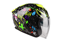 Kask Motocyklowy LAZER TANGO Crazy (kol. Czarny - Multikolor) rozm. XS