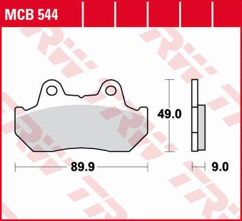 TRW LUCAS ZF BRAKE PADS KH069 KH069/2/3 ORGANIC HONDA CBX 125F '84-'88, CN 250 HELIX '86-'99, NSR 250/400R '85-'86, CB 450 '83-'86, VF 500 '84-'87, CX 650 '83, GL 650 GOLDWING '83-'85, CBX 1000 '81-'83 FRONT HONDA CX 500E/TURBO '82-'86 FRONT/REAR