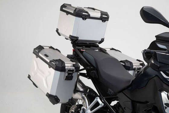 ZESTAW BAGAŻOWY ADVENTURE SW-MOTECH BMW F 750/850 GS STAINLESS STEEL RACK, SILVER