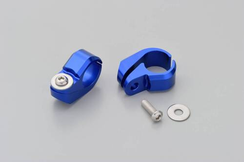 CLAMP SET(2PCS) FOR HANDLEBAR BRACE BAR, 22.2MM, BLUE