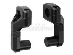 ZESTAW PODWYŻSZAJĄCY KIEROWNICĘ 28MM, PODWYŻSZENIE 50-60MM, REGULACJA ODCHYLENIA BLACK