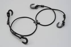 Linka mocująca  1000mmx2  czarna  w kształcie X