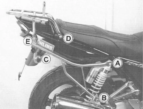 Yamaha XJR 1300 (2004-2006) stelaż pod kufer centralny