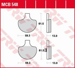 TRW LUCAS ZF BRAKE PADS KH094 ORGANIC HARLEY-DAVIDSON 883/1000/1100/1200/1340/1450/1584/1800 '85-'09 FRONT