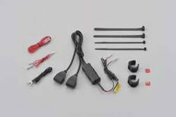 Daytona Źródła zasilania z 2 portami USB na przewodach do montażu na kierownicy motocykla 99503