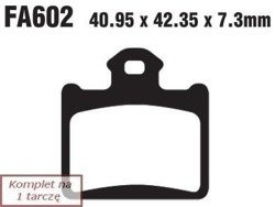 Klocki hamulcowe EBC FA602R (kpl. na 1 tarcze)