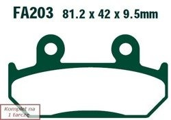 Brake pads EBC FA203HH wzmacniane (set on 1 disk)