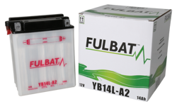 Akumulator FULBAT YB14L-A2 (suchy, obsługowy, kwas w zestawie)