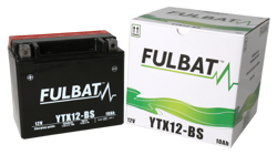Akumulator FULBAT YTX12-BS (AGM, obsługowy, kwas w zestawie)