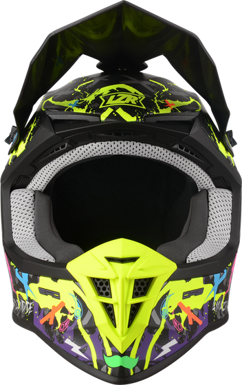 Kask Motocyklowy LAZER OR3 Crazy (kol. Czarny - Multi - Matowy) rozm. XS