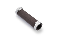 GRIP W/ALU."GGDM-BASE"7/8" BROWN&SILVER,125MM