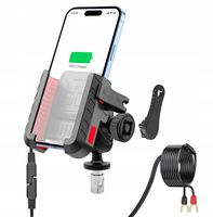 MC41-03 Motorcycle Holder Charger 36W Fast Charging QC 3.0 + USB-C