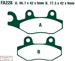 Brake pads EBC FA228HH wzmacniane (set on 1 disk)