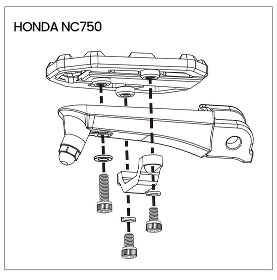 LOBOO Szerokie podnóżki do HONDA CB500X (2014-) (10.3.04290.001.31)