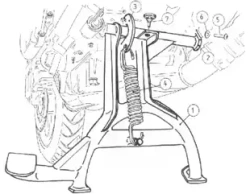 Honda CBF 500 (2004-2007) center stand