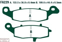 Brake pads EBC FA229V V-PAD (set on 1 disk)