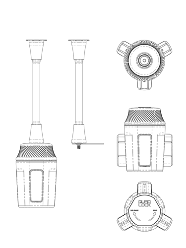 Podstawa w cup holder samochodowy Quad Lock®