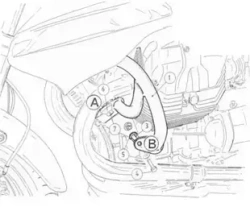 Moto Guzzi 1200 Sport (2007-) Gmol silnika