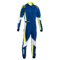 Sparco Kerb Kart Karting Auto Racing Suit blue yellow