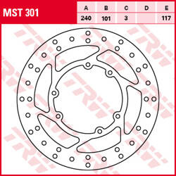 TRW LUCAS FRONT BRAKE DISC HONDA CR 125 / 250 95-07, CRF 250 / 450 R / X 04-17 (PROMOTION)