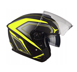 Kask Motocyklowy LAZER TANGO Hexa (kol. Czarny - Żółty - Matowy) rozm. S