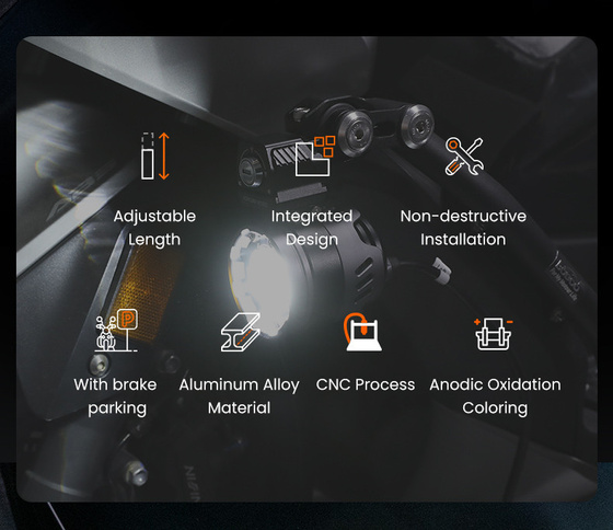 LOBOO Dźwignia hamulca tylnego ze zintegrowanym przełącznikiem świateł (10.1.10372.001.01)