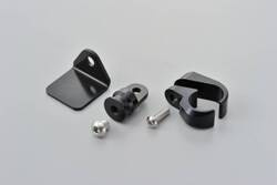 97253 ALUMINUM HANDLE CLAMP BRACKET 22.2MM BLACK ANODIZED