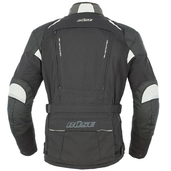 Kurtka motocyklowa BUSE Highland czarno-biała Z102