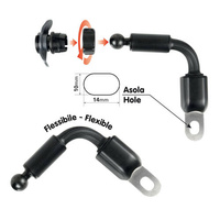 90439 Opti Arm, mirror and screw mount with flexible arm and 10x14 mm hole