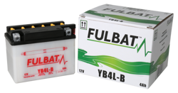 Akumulator FULBAT YB4L-B (suchy, obsługowy, kwas w zestawie)