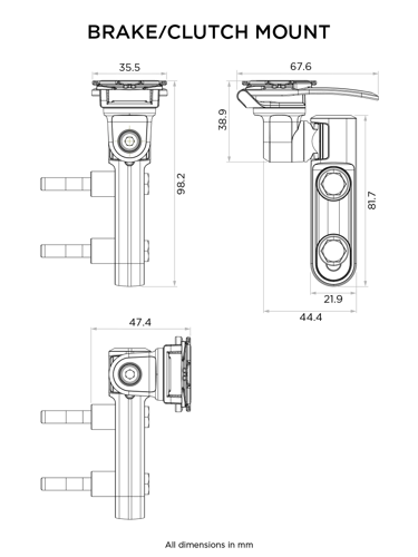 Quad Lock® Motorcycle Clutch Mount