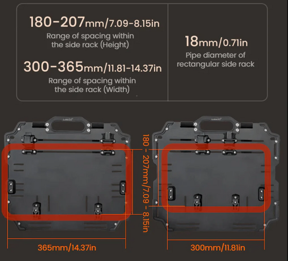 LOBOO Nadmuchiwane torby boczne 23+30L (10.4.10011.001.01)