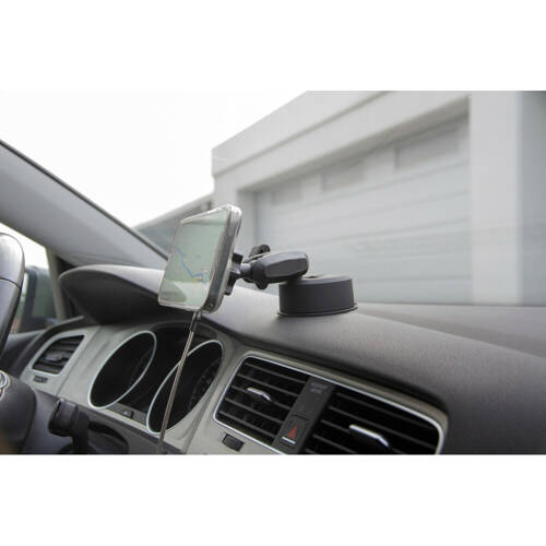 91806 Mag Wireless Orbit, Magnetic phone holder with wireless charge and adhesive suction cup
