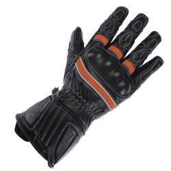 Rękawice motocyklowe damskie BUSE Pit Lane Pro czarno/czerwone 07