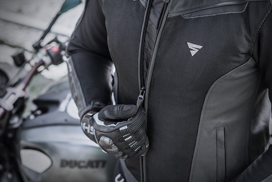 Motorcycle Leather-Mesh JACKET SHIMA PISTON