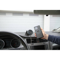 91806 Mag Wireless Orbit, Magnetic phone holder with wireless charge and adhesive suction cup