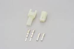 connector set, 2P, HM, connector and terminal, male and female