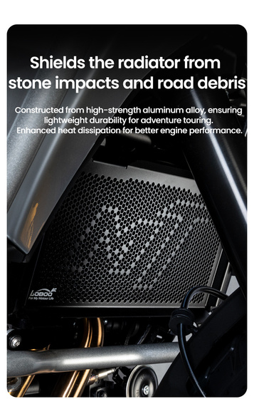 LOBOO Crash Bar boczne oraz osłony chłodnicy do CFMOTO 700MT ADV (2025-) srebrne (10.3.01613.001.21)