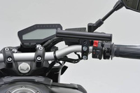 77435 MOUNT BAR 155MM Ø22.2MM BLACK MASTER CYLINDER CLAMP TYPE