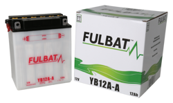 Akumulator FULBAT YB12A-A (suchy, obsługowy, kwas w zestawie)