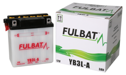 Akumulator FULBAT YB3L-A (suchy, obsługowy, kwas w zestawie)